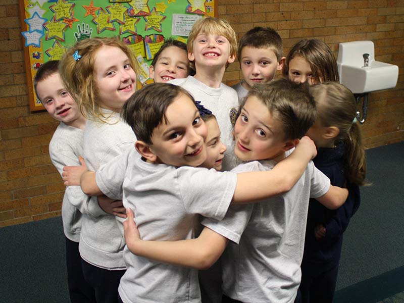 Group of Kids Hugging